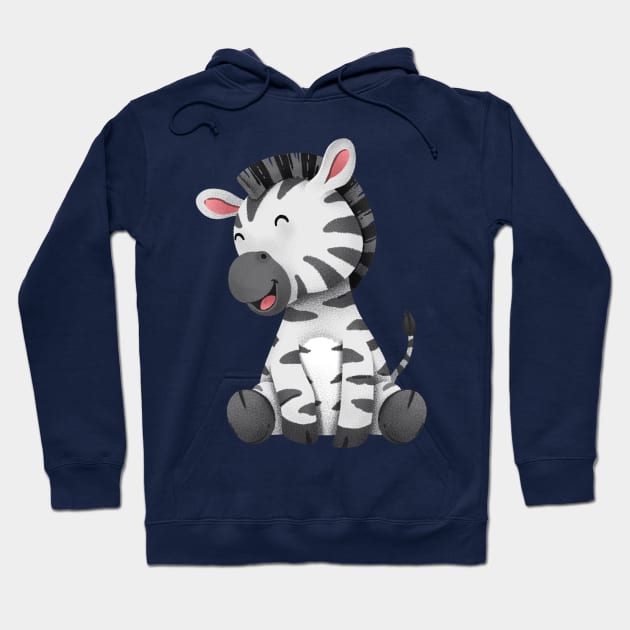 Happy Zebra Hoodie by be yourself. design